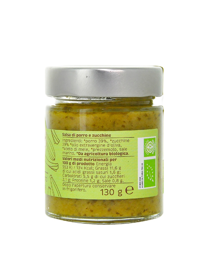 Salsa di Porro e Zucchine 130g